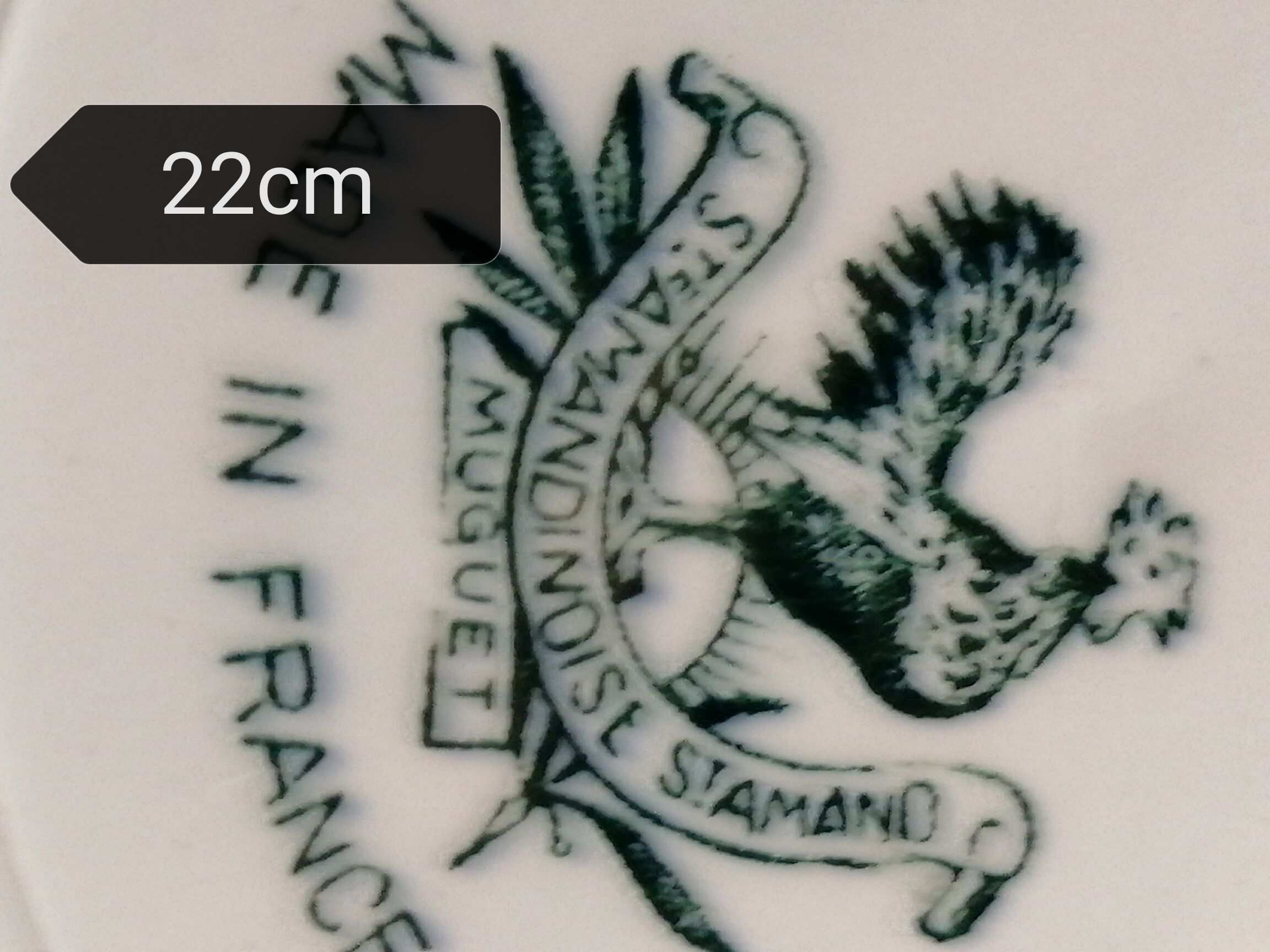 Saint Amand 'muguet' plate