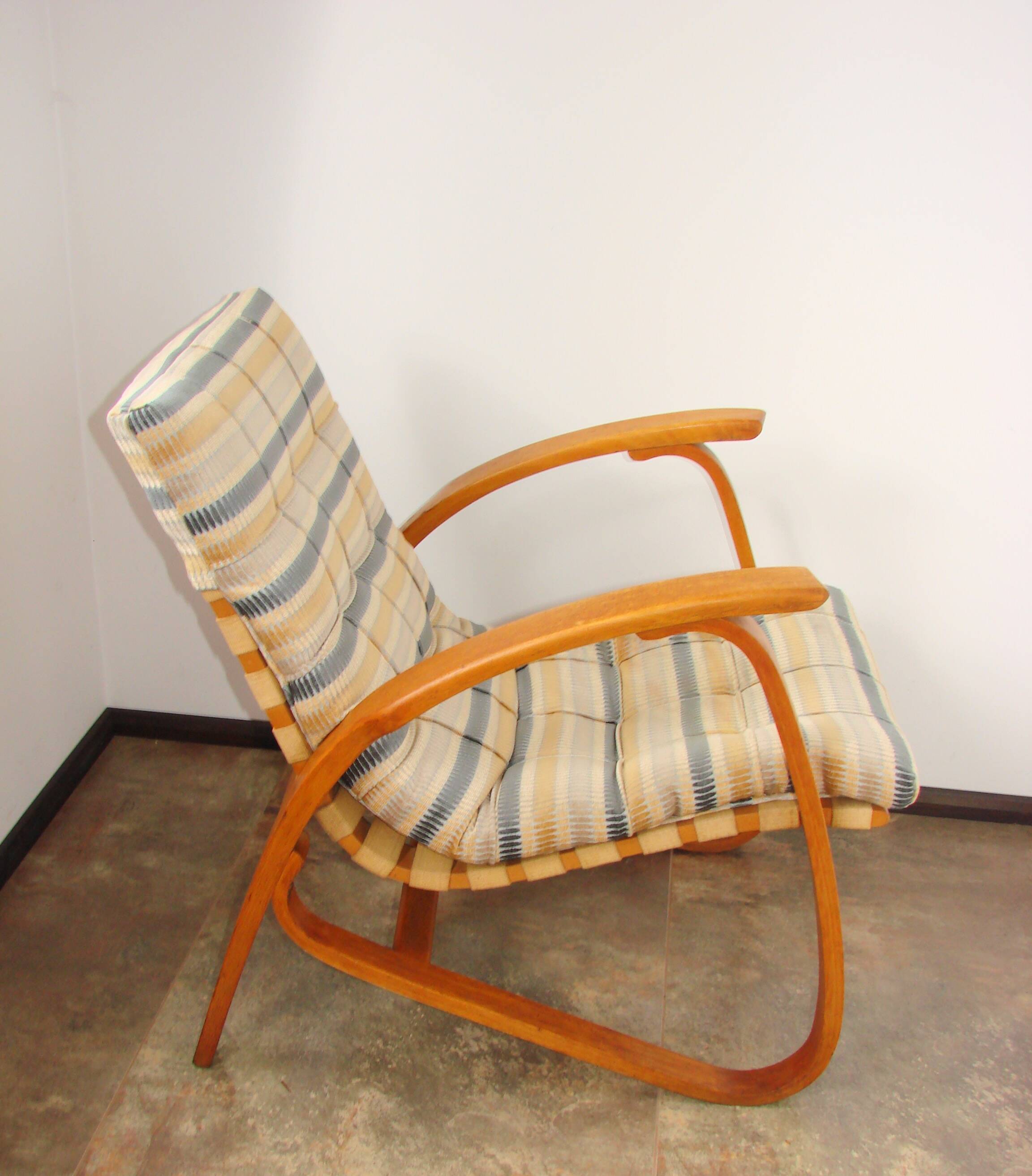 Jan Vaněk armchair, Závody Projekt, 1930s, Czechoslovak modernism