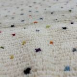 Beni Ouarain Berber Rug • Small colored dot pattern