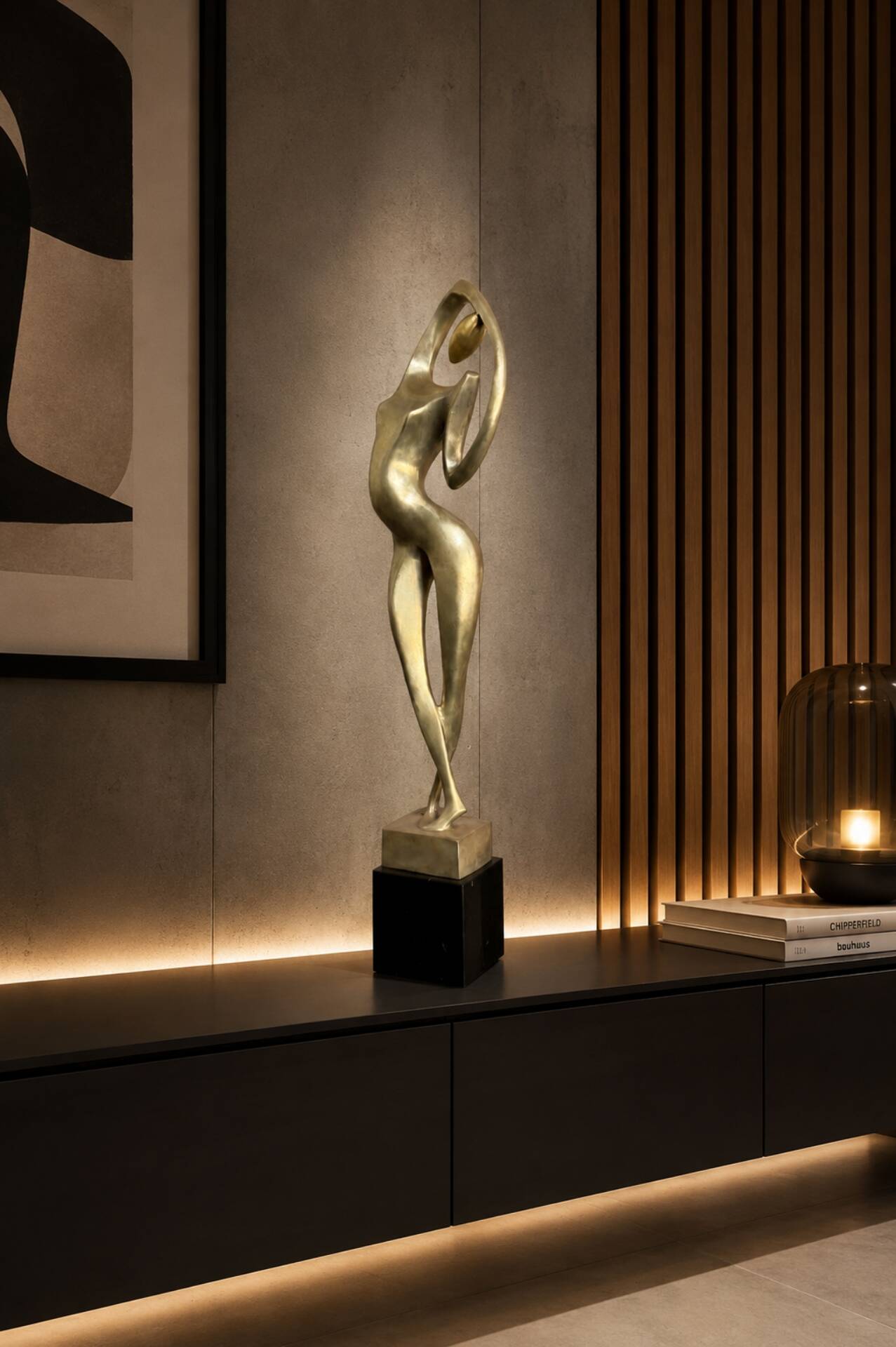 Large sculpture Milo Martin – Stylised Woman – Bronze 1/8 – 53 cm