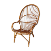 Fauteuil en rotin 1950