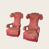 A pair of large armchairs, France early 20th century.