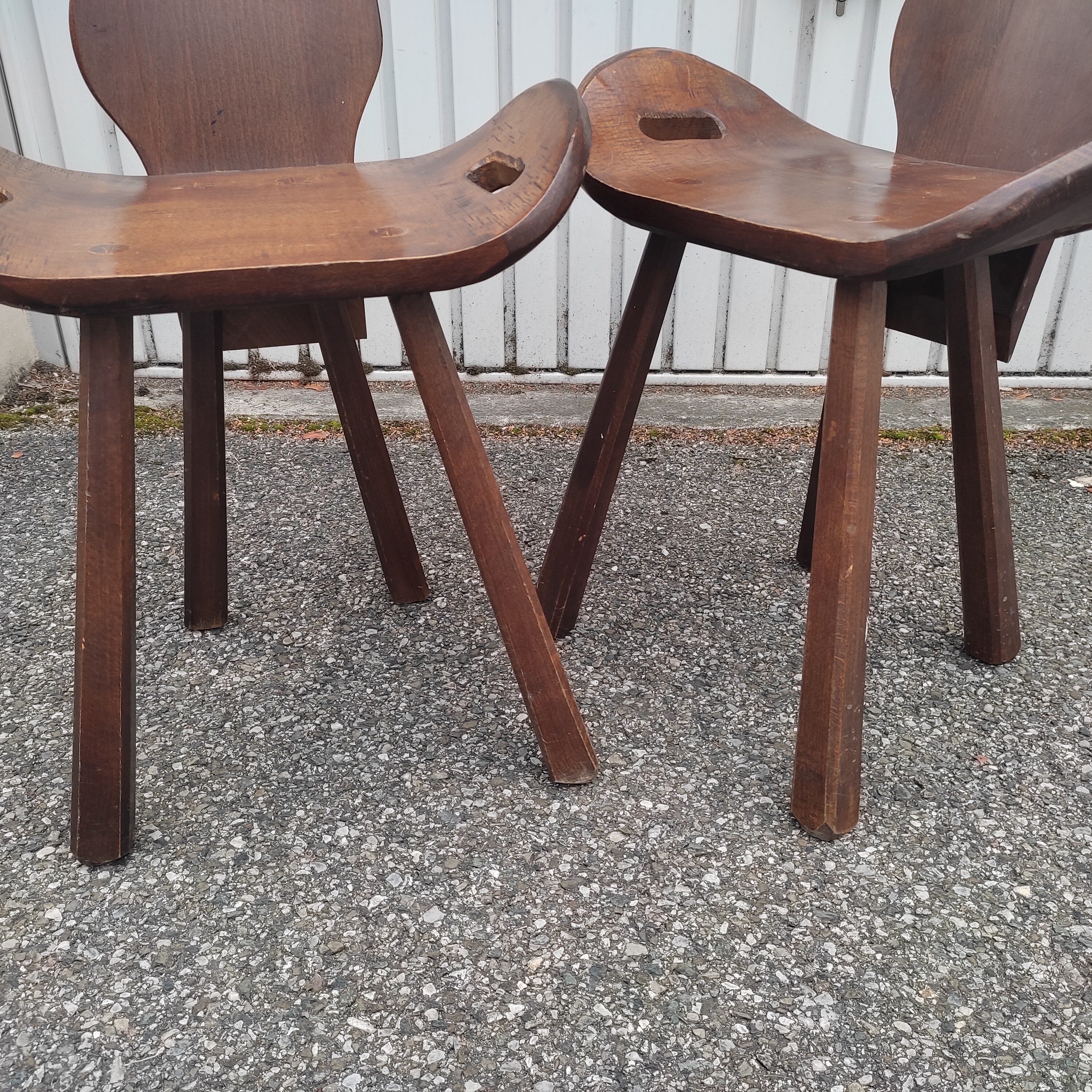 Pair of Brutalist Chairs