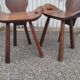 Paire de chaises brutalistes