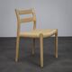 Ensemble de 6 chaises de salle à manger modèle 84 par Niels Otto Møller, années 1970.