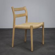 Set of 6 model 84 dining chairs by Niels Otto Møller, 1970s