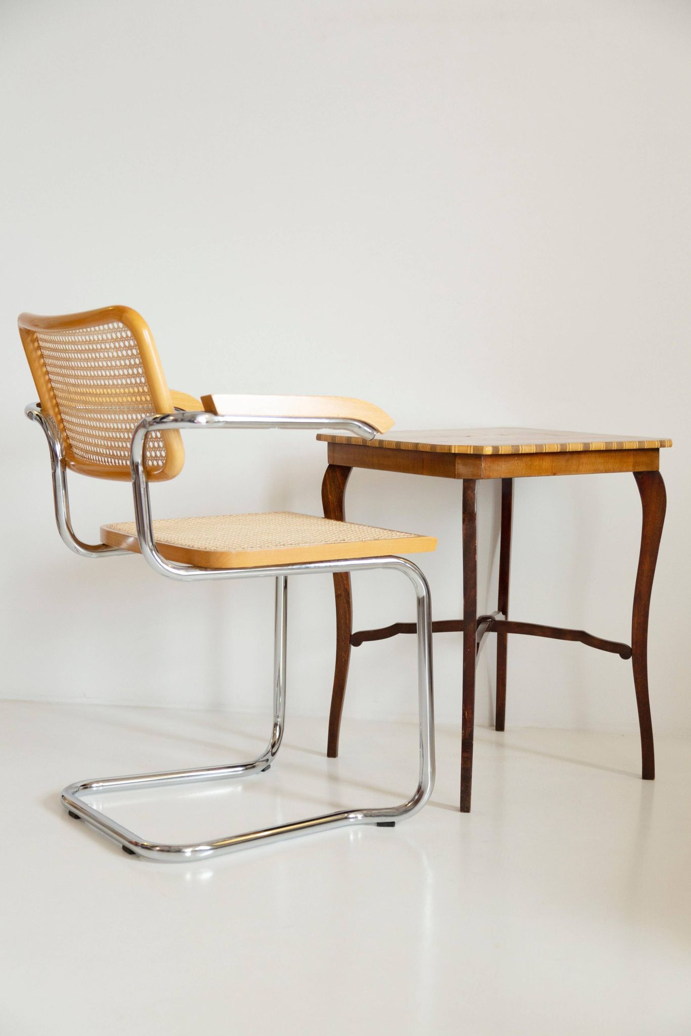 Mid-century Cesca chair in rattan, Marcel Breuer, Italy, 1960s