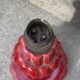 Small red ceramic lamp
