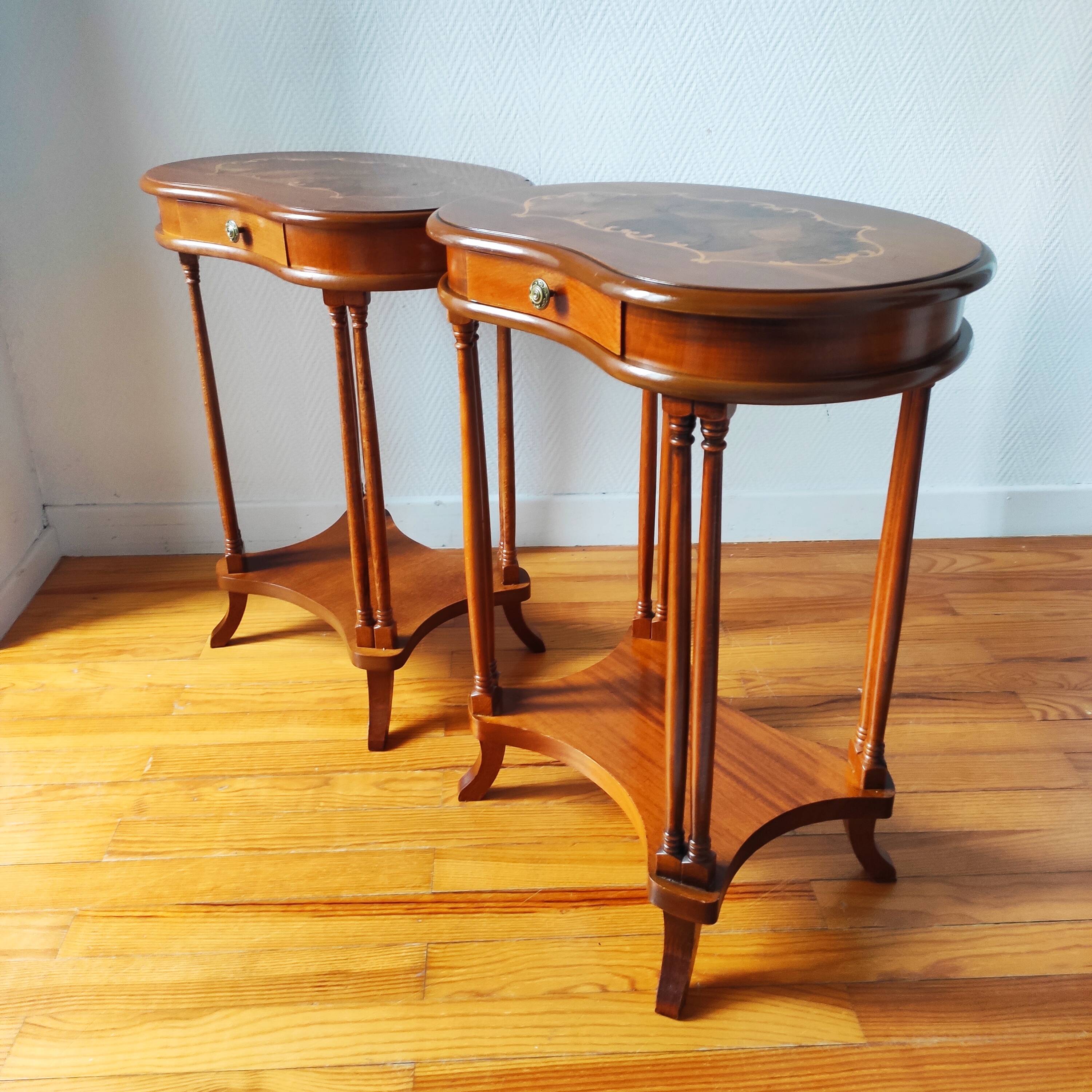 Pair of classic bedside tables.