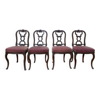 Suite de 4 chaises époque Napoléon III