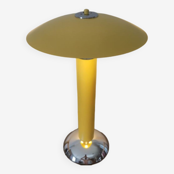 Vintage yellow mushroom lamp