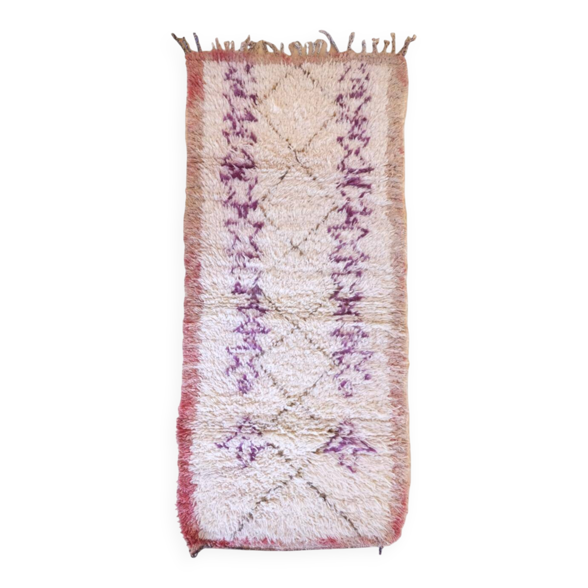 Tapis Azilal Vintage - 216 x 93 cm