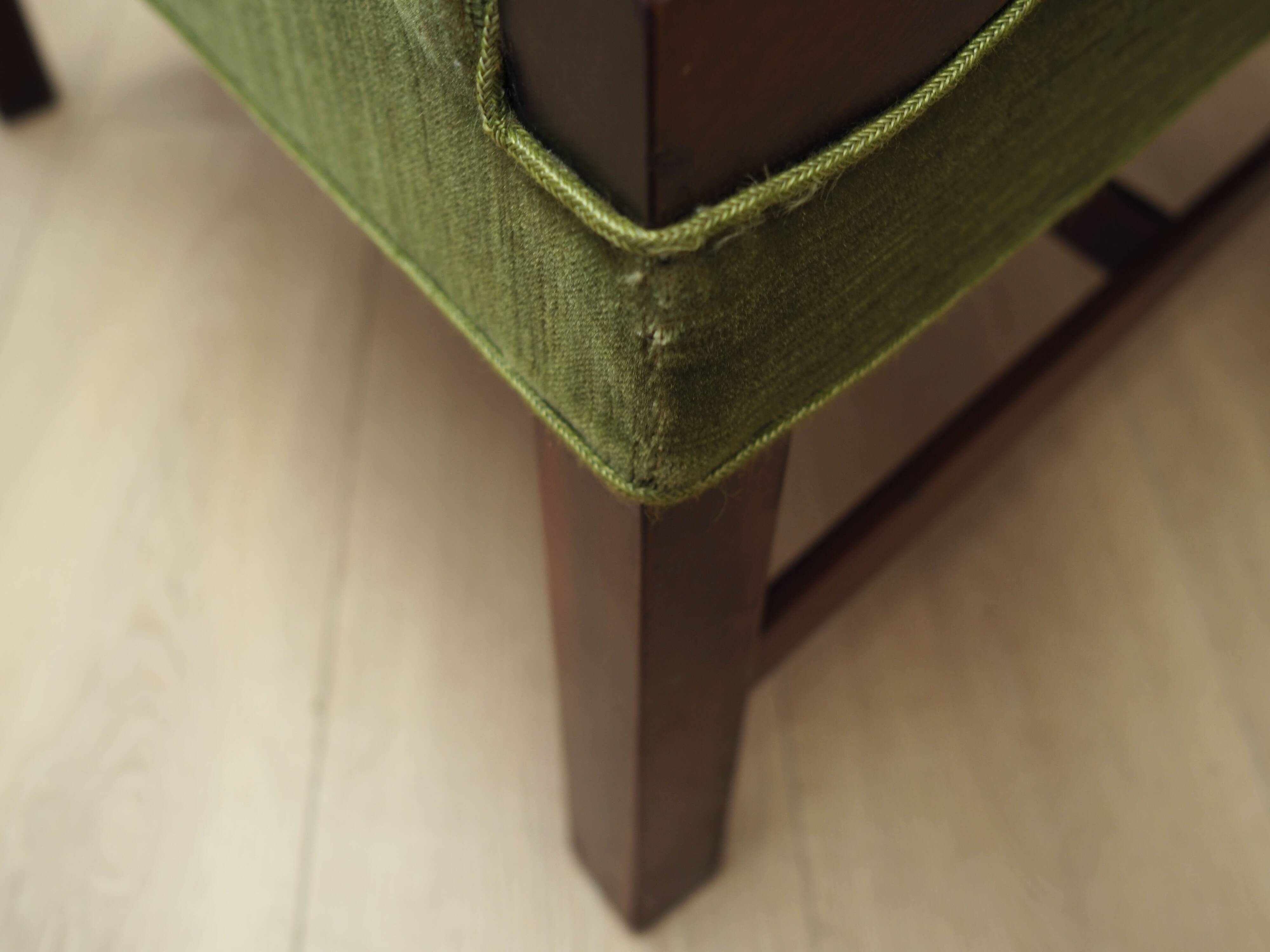Fauteuil en acajou, design danois, années 1970, production : Danemark