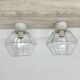 Pair of Limburg Glashütte ceiling lamp flush mount , 1970s