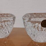 Set of Cristal D'Arques Fontenay candle holders