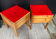 Paire de tabourets-coffres vintage IKEA en pin massif