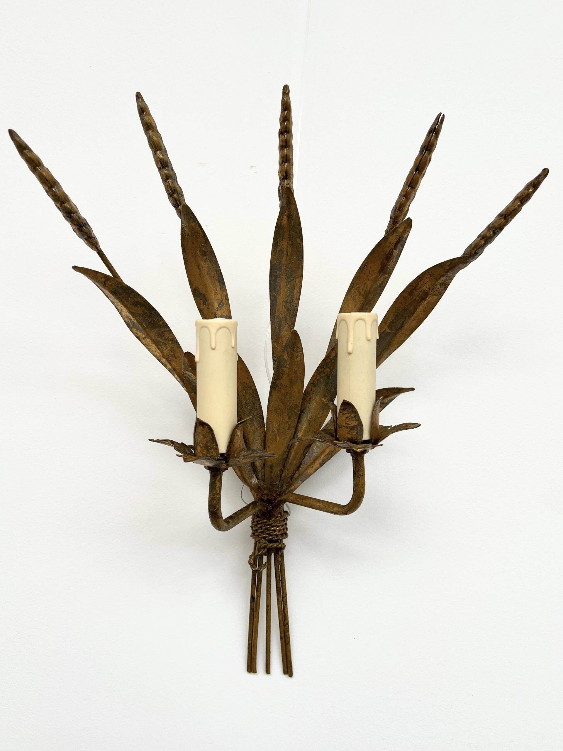 Pair of Wall Lights "Wheat Sheaf"