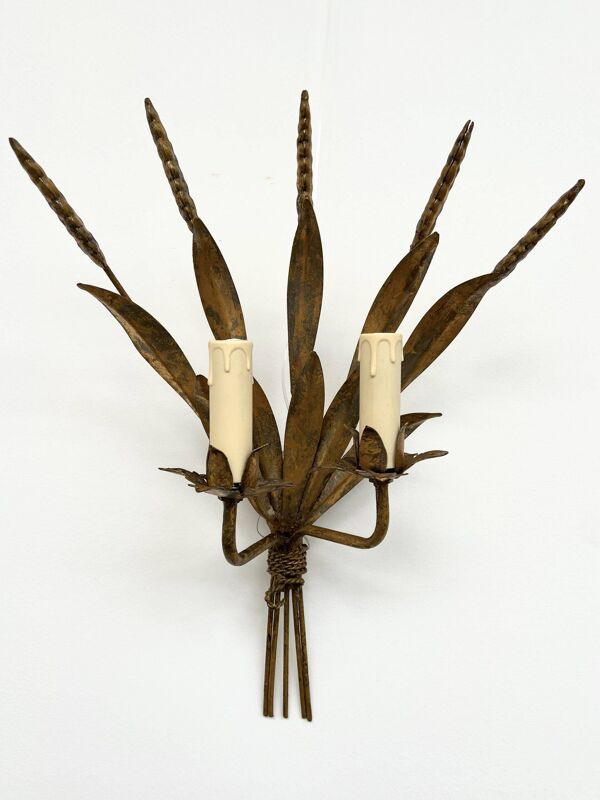 Paire d'Appliques ''Gerbe de Blé