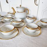 Impeccable Haviland Limoge coffee or tea service in fine porcelain and/or 24 carat