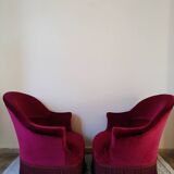 Pair of toadstool armchairs, 1950s
