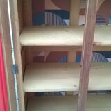 3-door oak bookcase