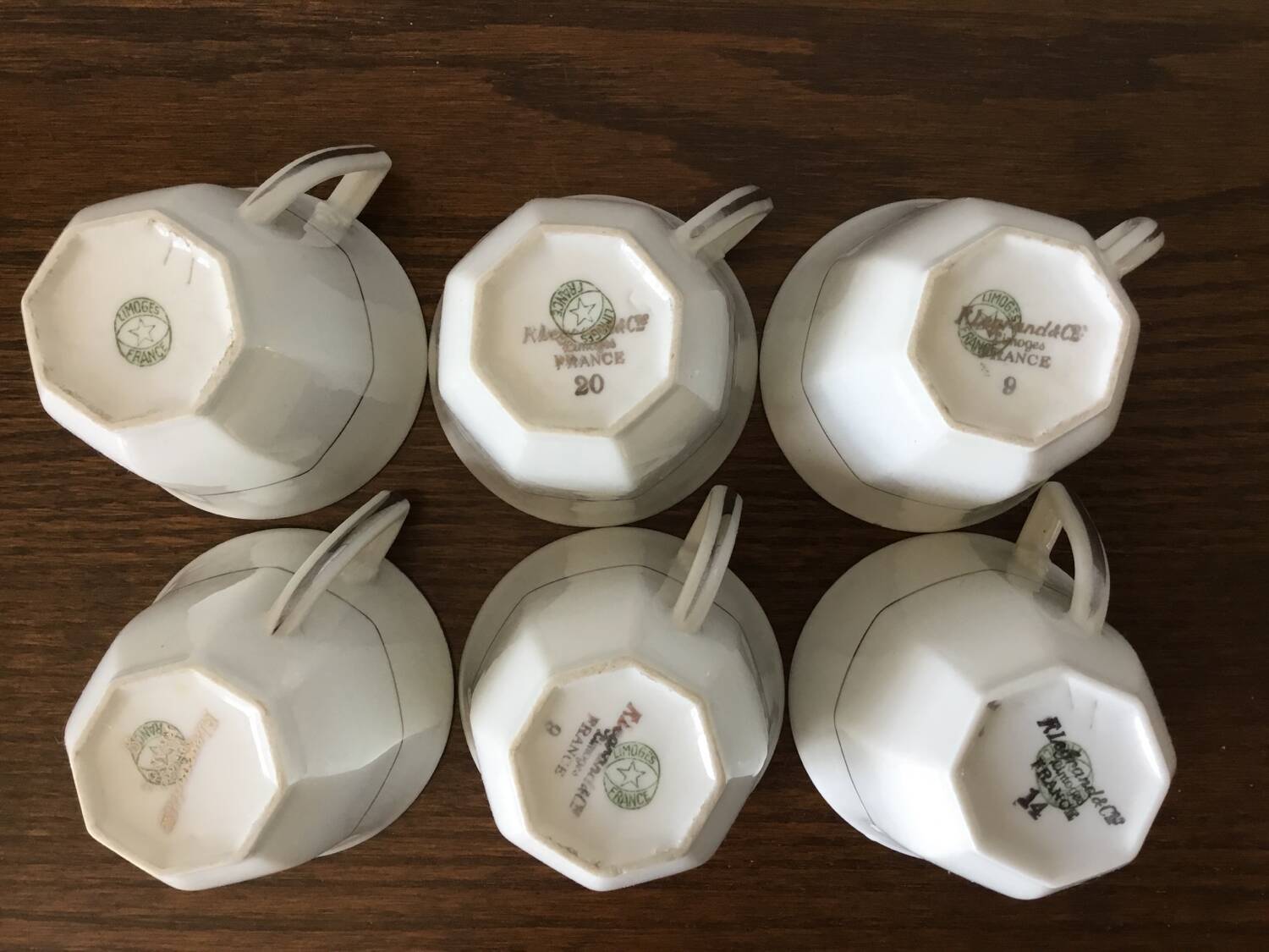 Limoges porcelain coffee service by Legrand