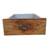 Wooden drawer brass handle