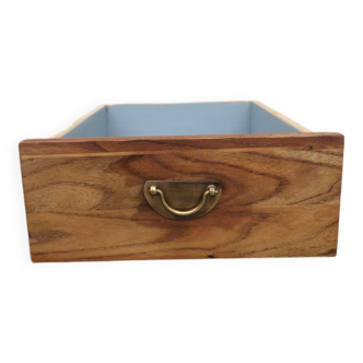 Wooden drawer brass handle