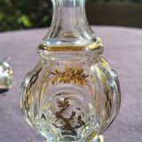19th century orientalist crystal bottle