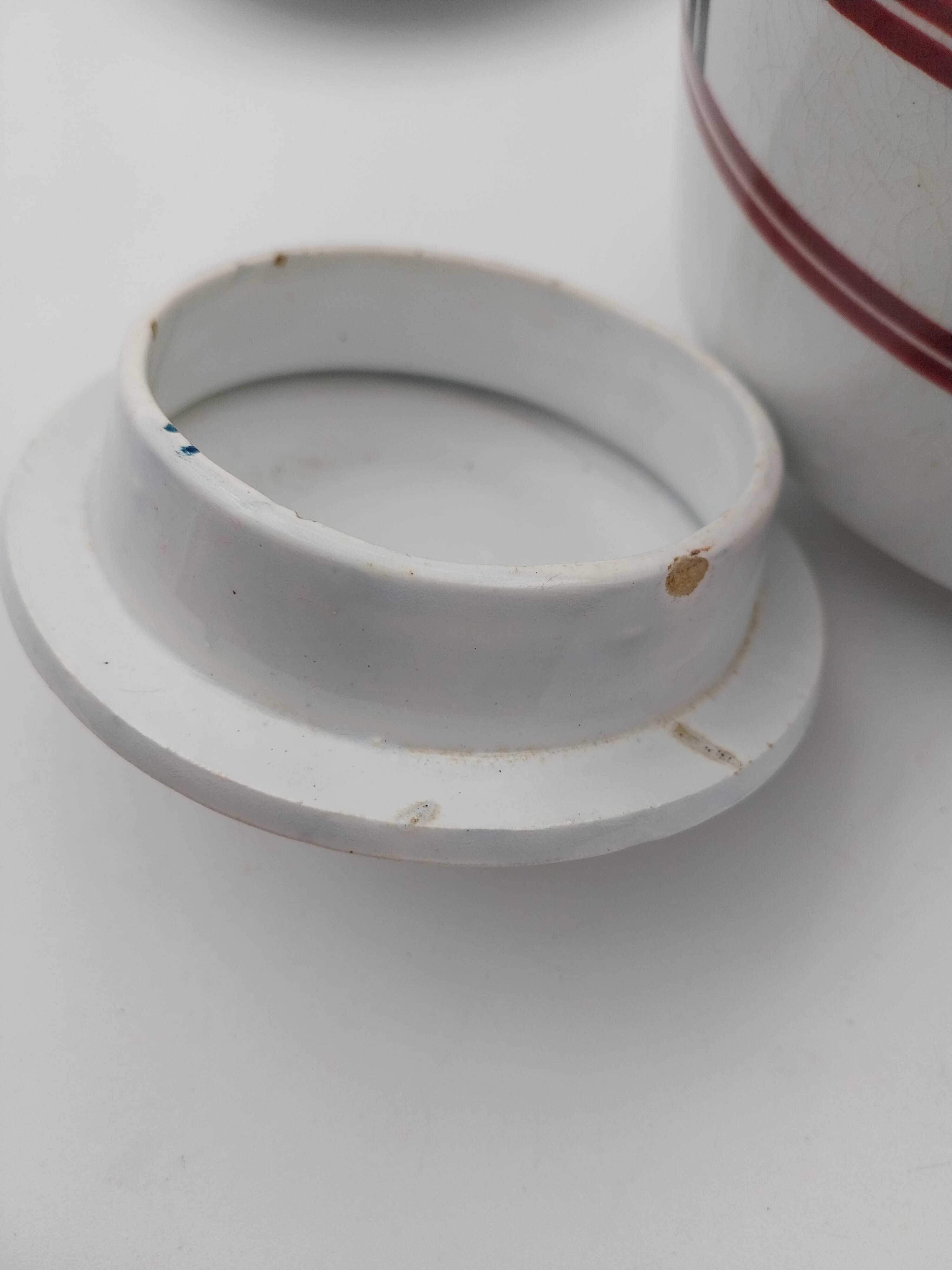 Service Basque théière 5 tasses et 5 soucoupes