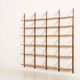 Danish teak 4 bay shelving unit in the style of Poul Cadovius, 1960s