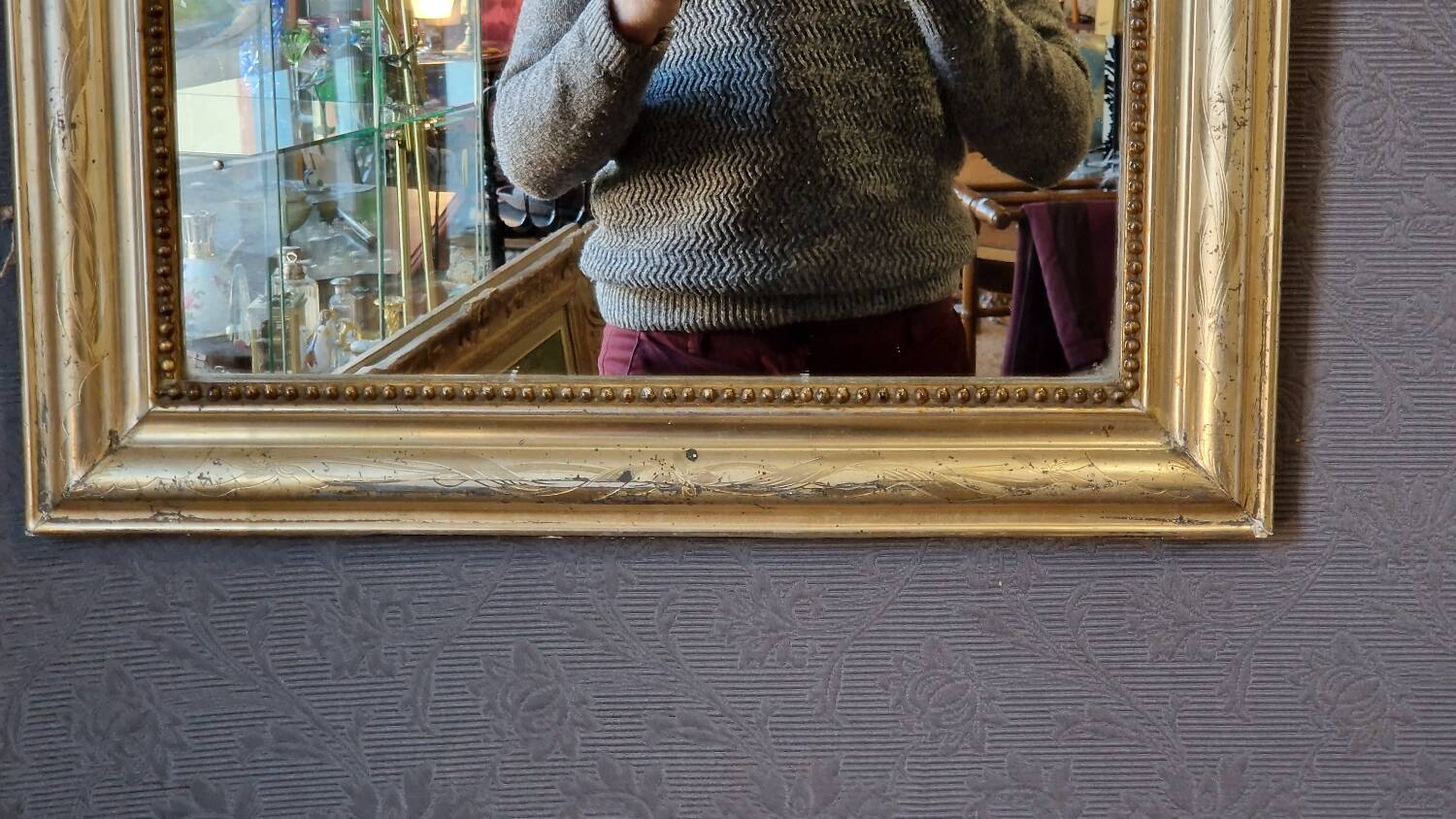 Louis philippe gold mirror