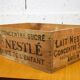 Nestle transport wood box.