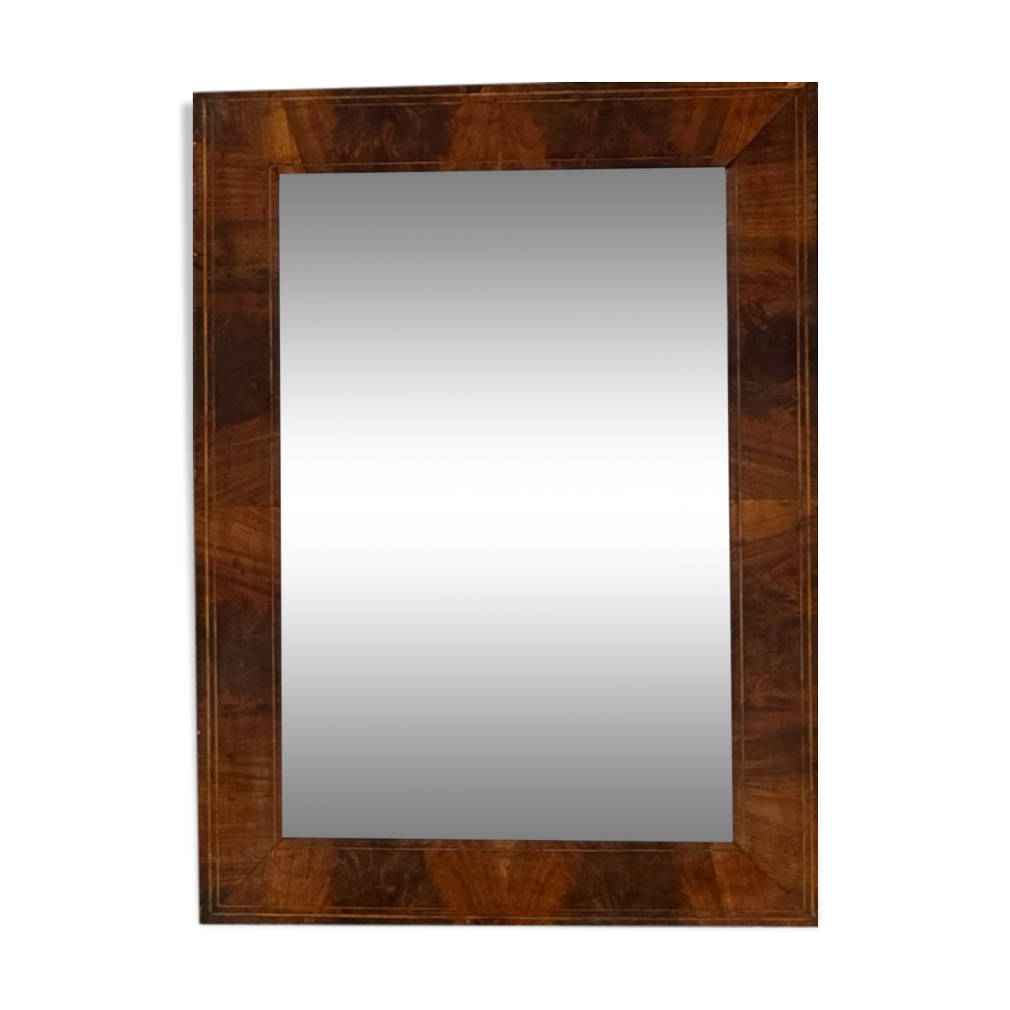 Miroir en bois de loupe 81x60 cm