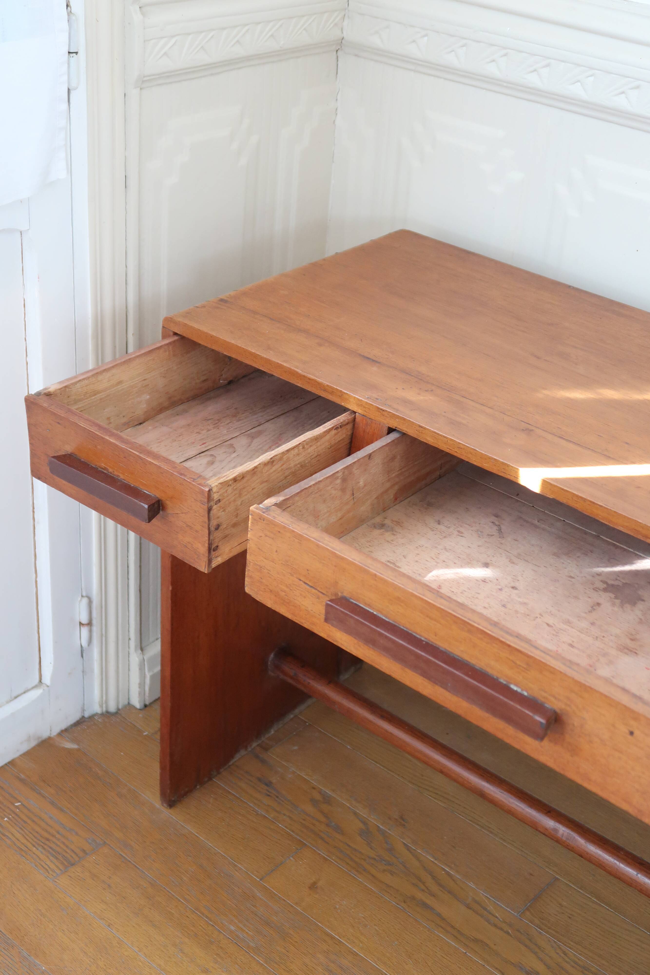 Brutalist side table console
