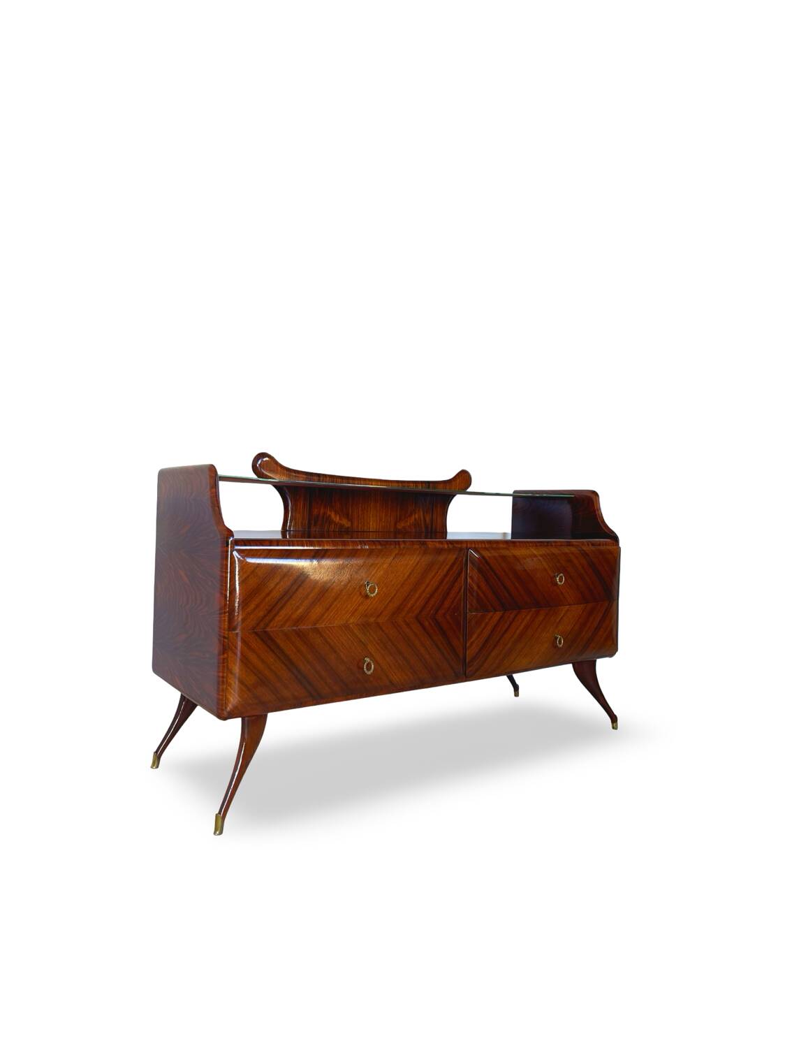 midcentury rosewood chest of drawers.