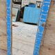 Antique Art Deco mirror in Burmese teak.