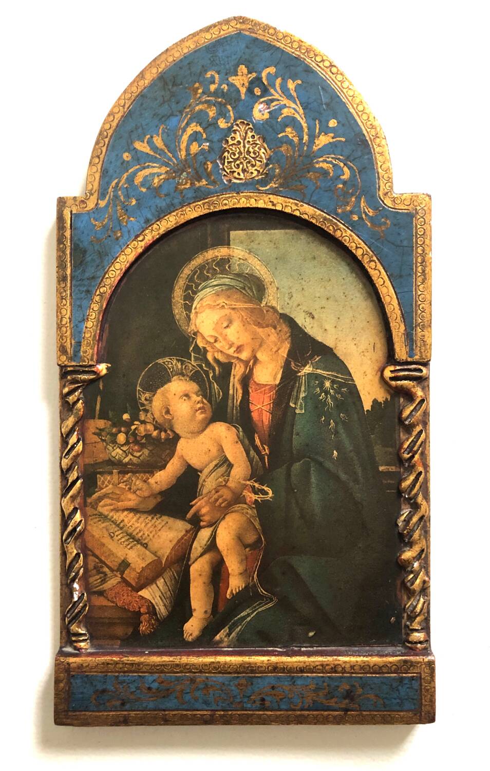 Blue Golden Wood Icon