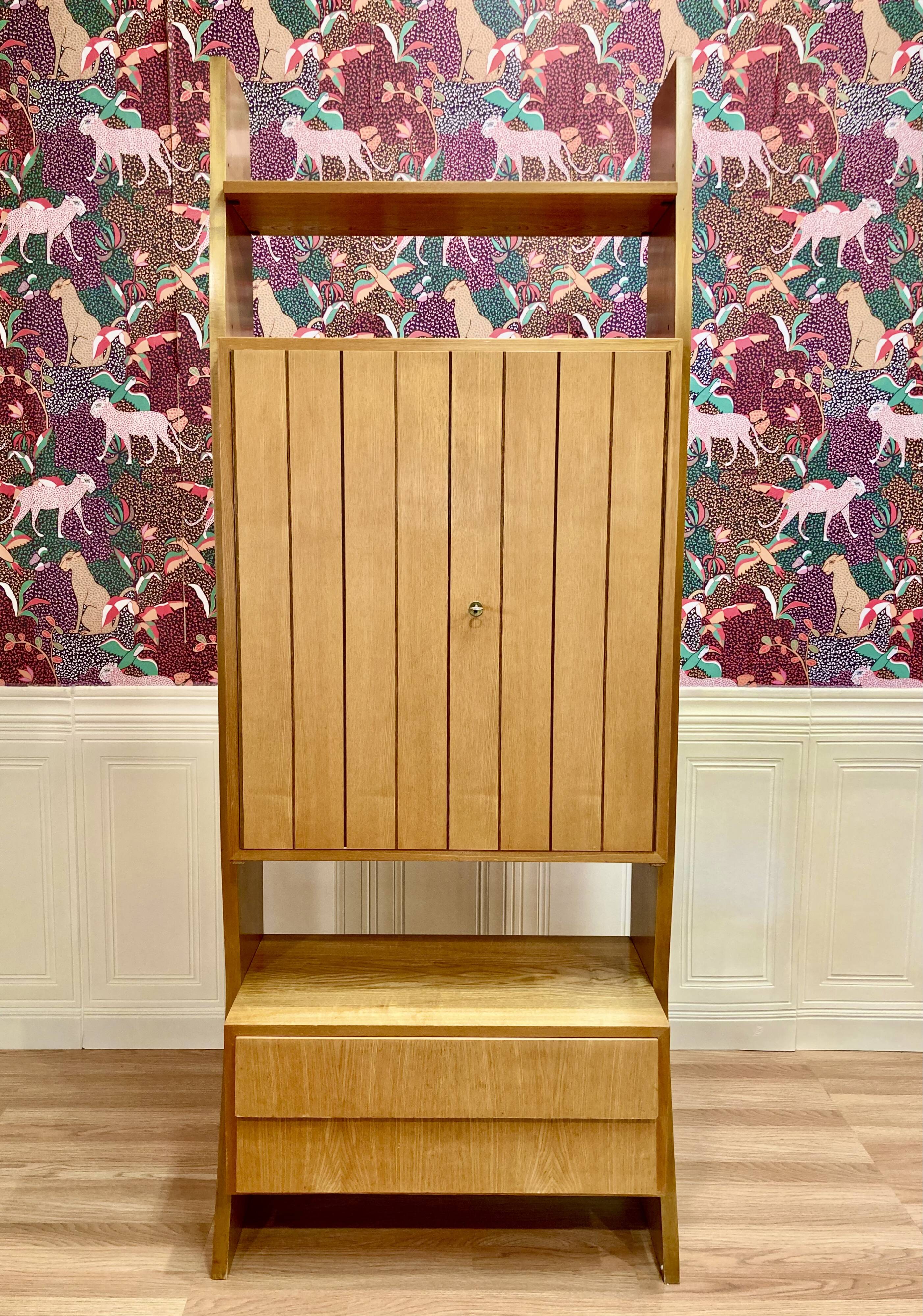 MODULAR STORAGE UNIT BEECH DESIGN 1950.