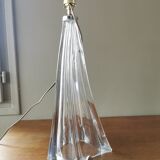 Large vintage crystal lamp base