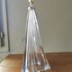 Large vintage crystal lamp base