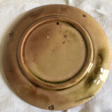 Sunflower slip dessert plate