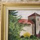 Oil Painting on Canvas - Château de Gevrey-Chambertin Vines Signed Leclerc