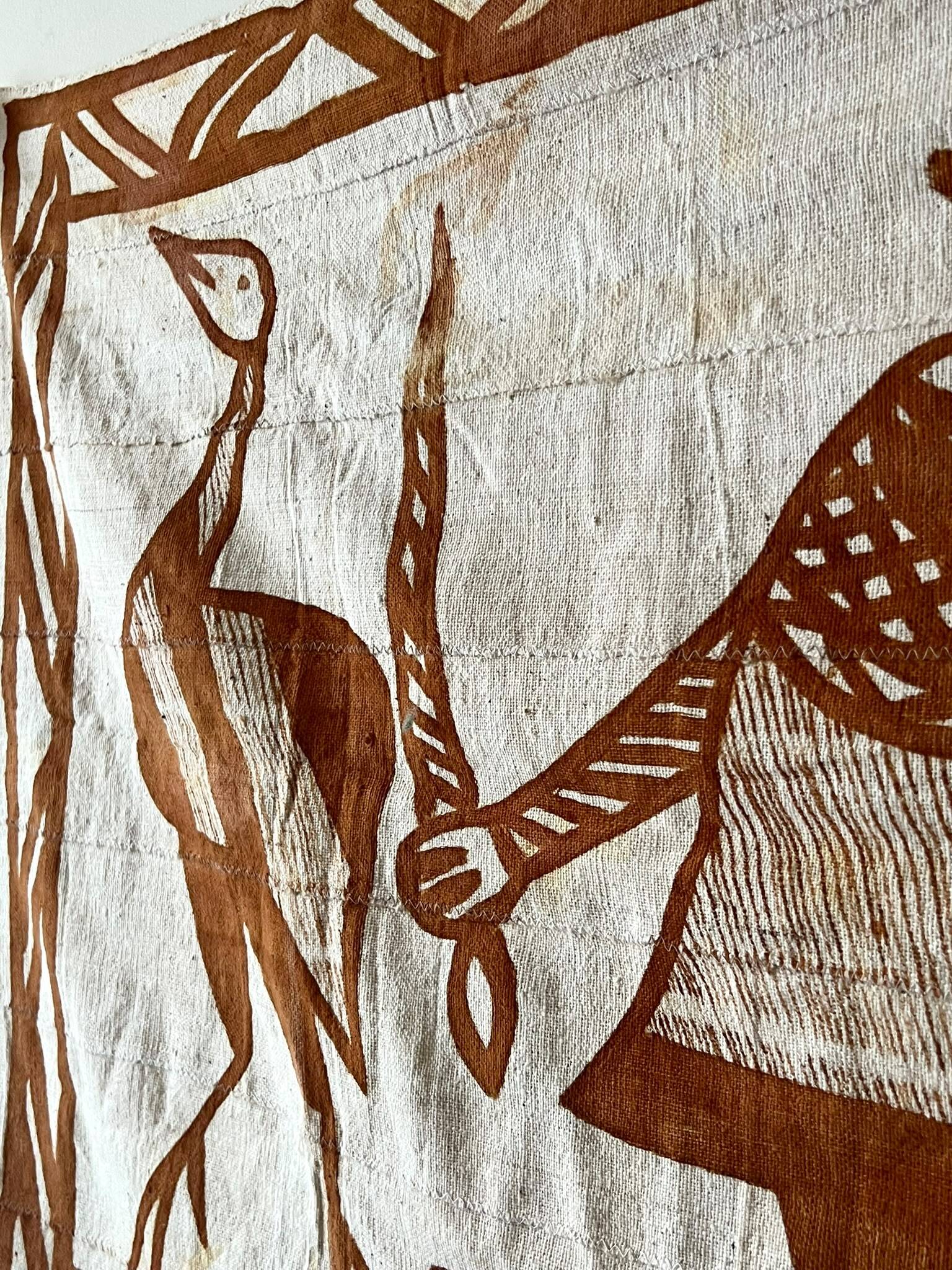 Large vintage tapestry hanging from Korhogo—Sénoufo, Ivory Coast