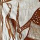 Large vintage tapestry hanging from Korhogo—Sénoufo, Ivory Coast