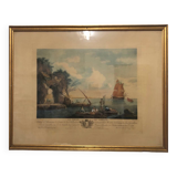 Engraving of Le Gouaz after the painter Joseph Vernet