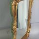 Antique mirror with carved wooden frame and original gilding, 53x37 cm, SD207.