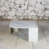Eye-shaped marble coffee table 1970