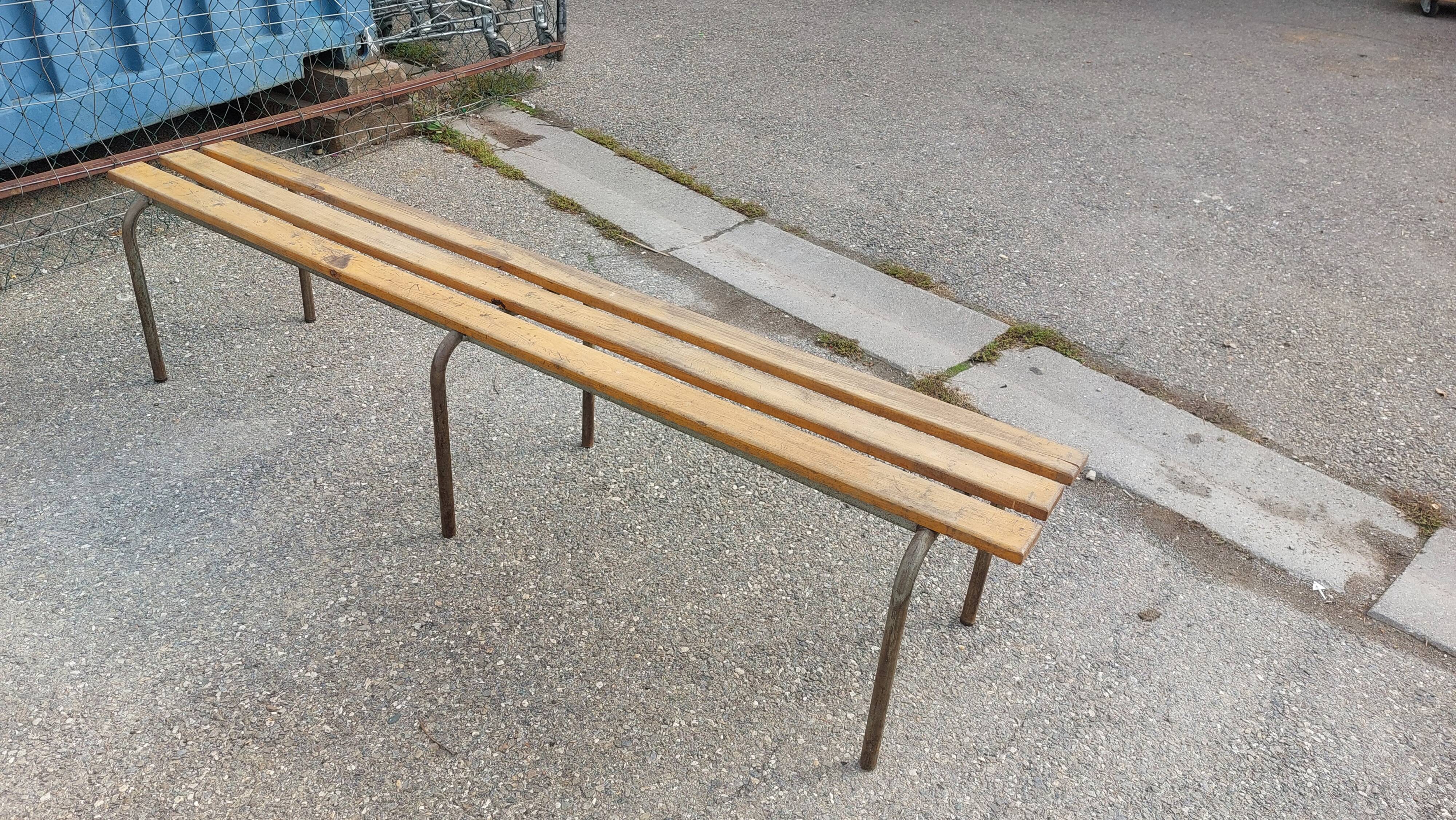 Vintage bench from the 60s - school - administration - parish - convent