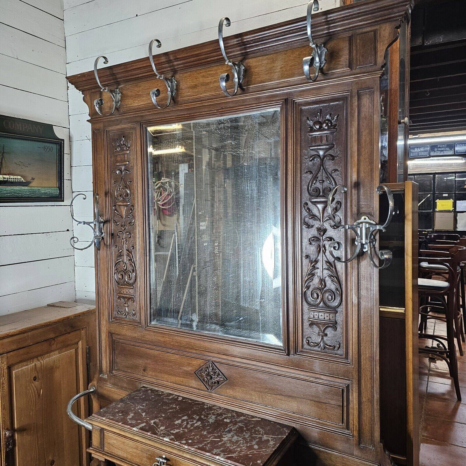vestiaire avec console en noyer